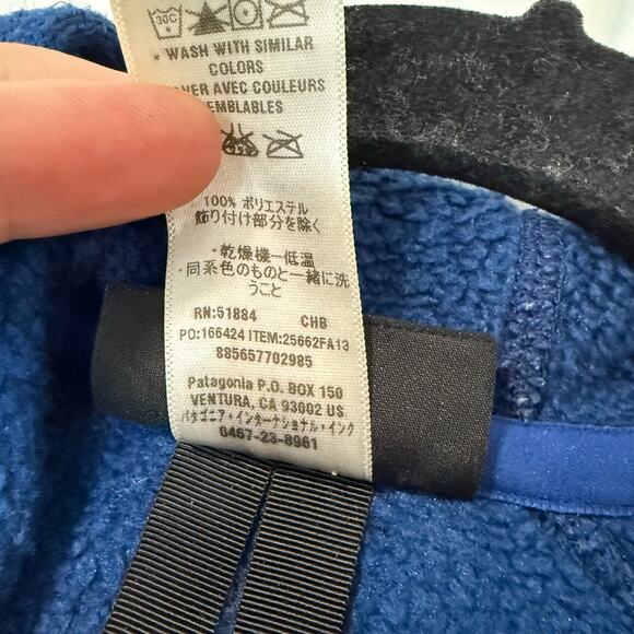 Patagonia Men's Better Sweater Jacket Hoody Fleece Full Zip Blue Small - Picture 3 of 8